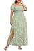 Women's Plus Size Summer Wedding Guest Dress 2025 Maxi Off Shoulder Floral Green Beach Smocked Long Flowy Sundress