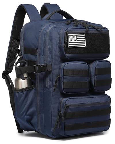 Image of Tactical Backpack for Men, 25L /35L /45L EDC Backpack with Laptop Compartment, MOLLE System, Water-Resistant 900D Fabric, Multi-Pocket Travel Backpack for Hiking, Camping, Gym and Daily Use