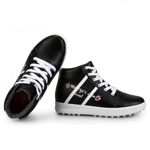 Women's High top Golf Shoes, Waterproof Ladies Lightweight Breathable gaolf Sneakers Designed for Balance Performance Women for Birthday Gifts2