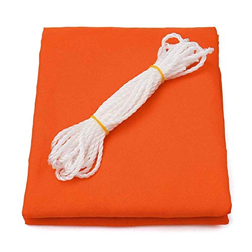Voile d'ombrage extérieur orange rectangulaire imperméable 3x5m