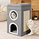 FURRYPAWS Katzenhöhle – Ideal für Katzenhaus Indoor und Outdoor, gemütliche Katzenhöhle für Katzen, perfektes Katzenhaus für Entspannung und Spiel