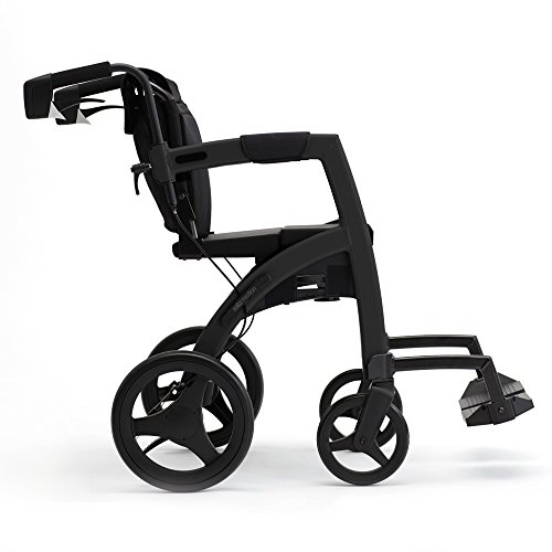 Rollz Motion 2, andador rollator y cochecito de un solo ayuda, color negro