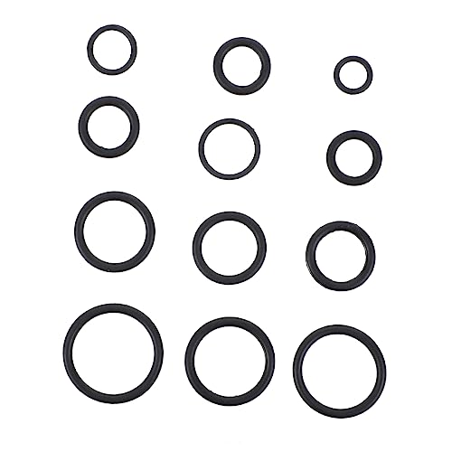 BUGUUYO 150pcs Rubber Washers Quick Release Fasteners Sealing Ring Set for Car