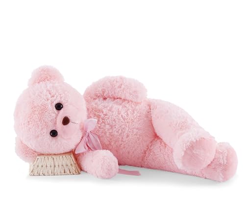 YunNasi Riesen Teddybär 90cm/XXL, Groß Plüschbär Kuscheltier Stofftier,Rosa