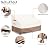SoloToo Outdoor Couch Cover Waterproof Heavy Duty Patio Furniture Covers, 76W x 32.5D x 33H Inches 3 Seater Outdoor Sofa Cover (Beige)
