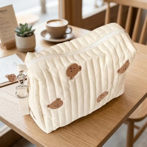 Nappy Bag Organiser with Quilted Cotton Design, Portable Essentials Pouch for Mums and Dads for Diapers and Wipes - Orevan - Image 6
