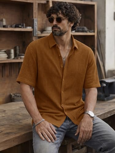 Image of Noble Monk Men's Solid Casual Shirt | Half Sleeve | Regular Fit | Polo Shirt for Men