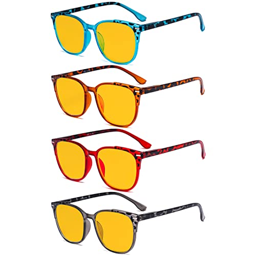 Image of Eyekepper Ladies Reading Glasses - 4 Pack Large Square Readers for Women