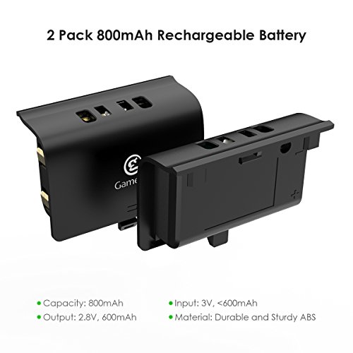 Estação de carregamento duplo GameSir para Xbox One com 2 baterias recarregáveis de 800 mAh e cabo U