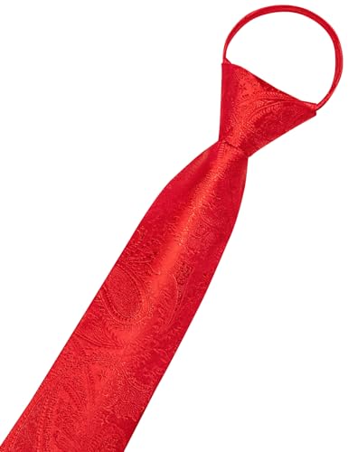 Image of Hi-Tie Zipper Ties for Men Pre-tied Tie Set Lapel Pin Pocket Square and Cufflinks Formal Business Wedding Adjustable Necktie