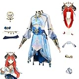 Cosplay Life NILOU Cosplay Complete Anime RPG Costume Set with Wig and Accessories (L)