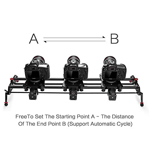 Image of Camera Slider Track Dolly Slider Rail System with Motorized Time Lapse and Video Shot Follow Focus Shot and 120 Degree Panoramic Shooting 31 inch 80cm