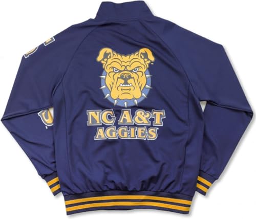 Big Boy North Carolina A&T Aggies S5 Mens Jogging Suit Jacket [Navy Blue] - ID#39282-115-207-0-02
