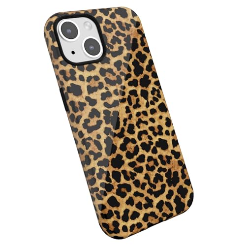 Coque de téléphone de luxe rétro LoeoeL motif guépard chic