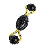 Zahnpflegend HUNTER Hundepielzeug Spike Ball, mit Kordel, farblich sortiert