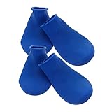Supvox 4 Stück Hundeschuhe Hunde Schuhe Dog Shoes Gummistiefel für Hunde Gummi-Regenschuhe für Hunde Stiefeletten Krallen Hundestiefel Haustierschuhe Winter Hundepfote Schneeschuhe Schutz
