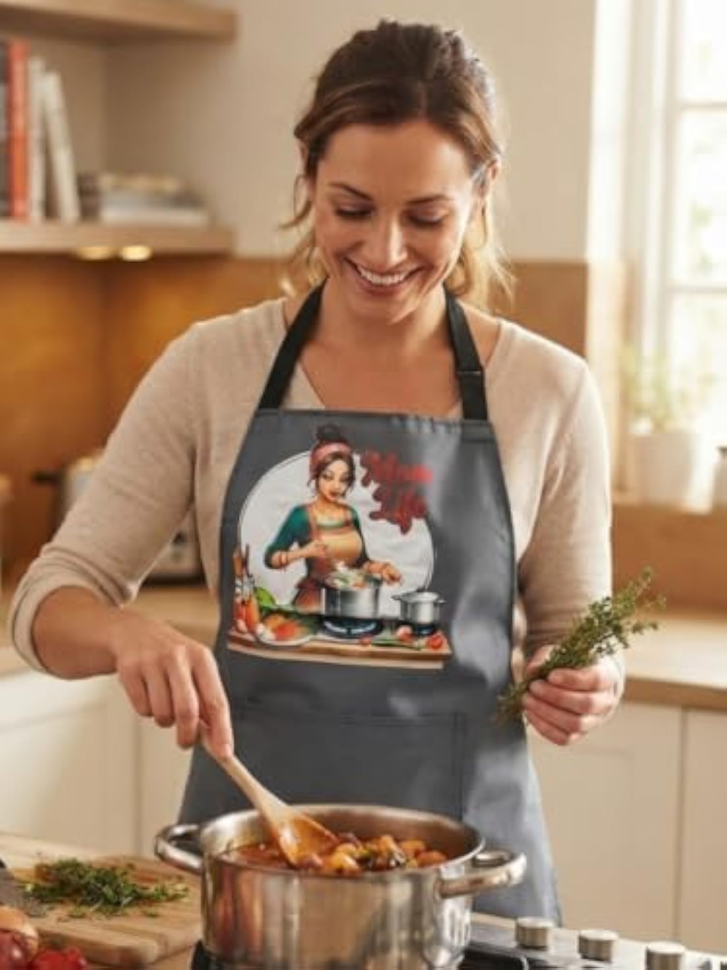 PVC Waterproof Kitchen Apron for Cooking