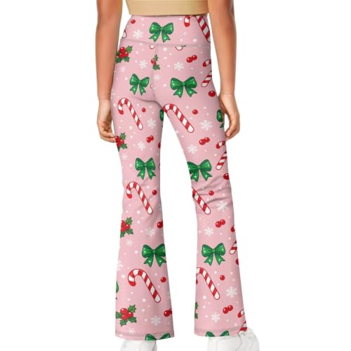 Image of Girls Flare Leggings Cute Bell Bottoms for Teen Girls Wide Leg Sweatpants for 5-14 T
