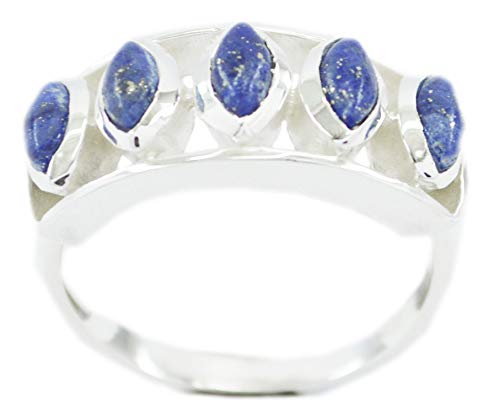 Bague bleue en argent sterling pour illuminer vos tenues de bureau et vos soirées chic