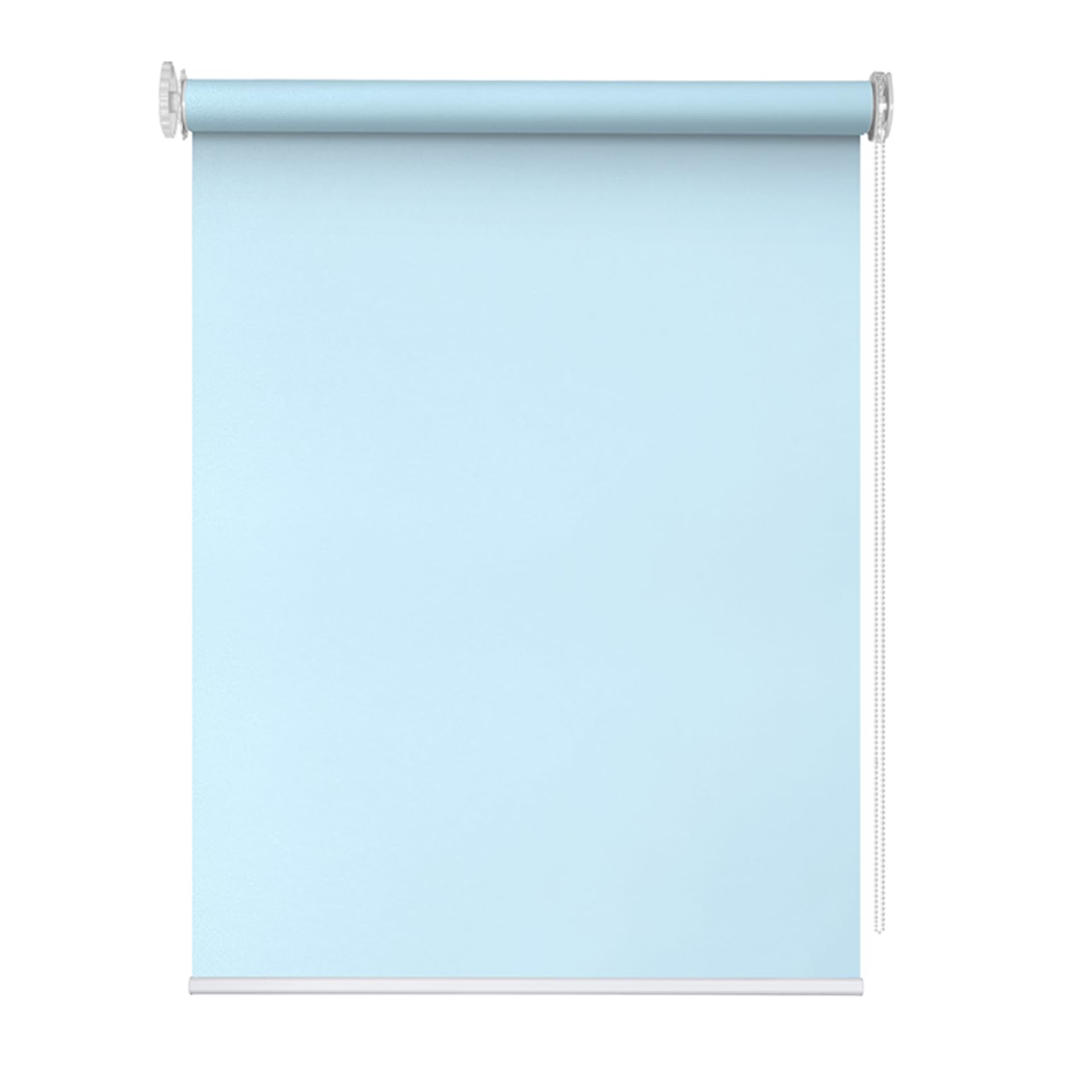 Store enrouleur occultant imperméable en polyester pour la maison et le bureau - Isolation thermique - traction latérale - Taille personnalisée - 135 cm x 100 cm - Installation sans perçage - Bleu