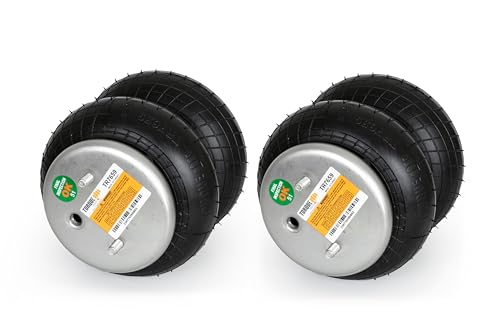 2 PCS TORQUE Double Convoluted Air Spring Bag Replacement For Firestone 7659, W01-358-7659, Hendrickson 5079 (2 x TR7659_01_)