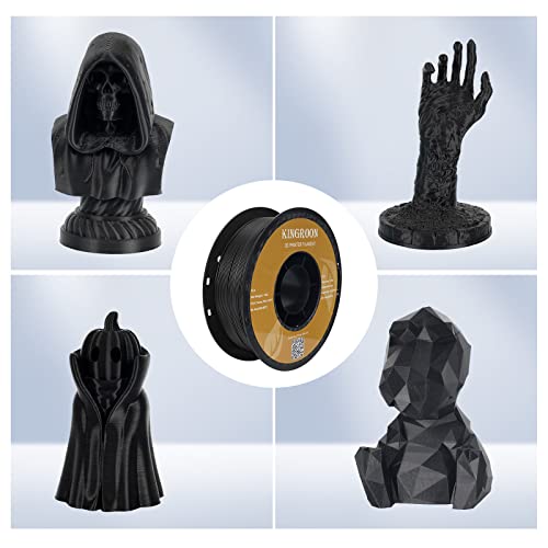 Image of Kingroon PLA 3D Printer Filament,10 Rolls, Dimensional Accuracy + /- 0.02 mm, 10kg Spool(22lbs), 1.75 mm,5Black+5White