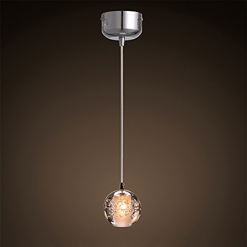 Preisvergleich Produktbild Hines Moderne Kreativität Bar Kristallkugel Pendelleuchte Zeitgenössische Erstaunliche G4 LED Lichtquelle Restaurant Deckenleuchte Einfache Einzelkopf Kronleuchter (höhenverstellbar)