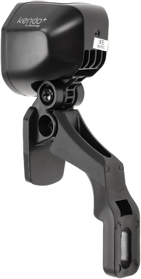 Rear view of Spanninga Kendo+ XE LED Headlight showing the connection point to the bracket