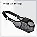 Mesh Dog Muzzle with Soft Adjustable Strap, Prevents Nipping and Eating, Snout Size 22–24 Cm, 6 Cm Nose Length, Lightweight and Secure Fit