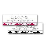Personalized Custom Damask Address Mailing Labels Size (2 5/8 X 1) by Rile Designs