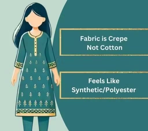 Image of RONIKA Embroidery Everyday Printed Cotton Kurti for Women Indian Ethnic Comfort Outfit