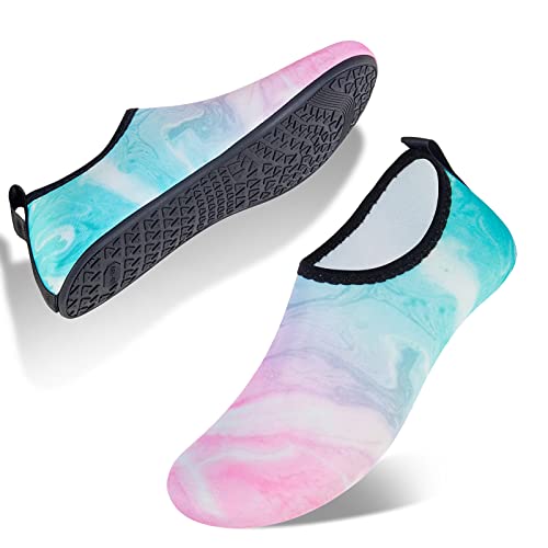 Image of WateLves Womens and Mens Kids Water Shoes Barefoot Quick-Dry Aqua Socks for Beach Swim Surf Yoga Exercise
