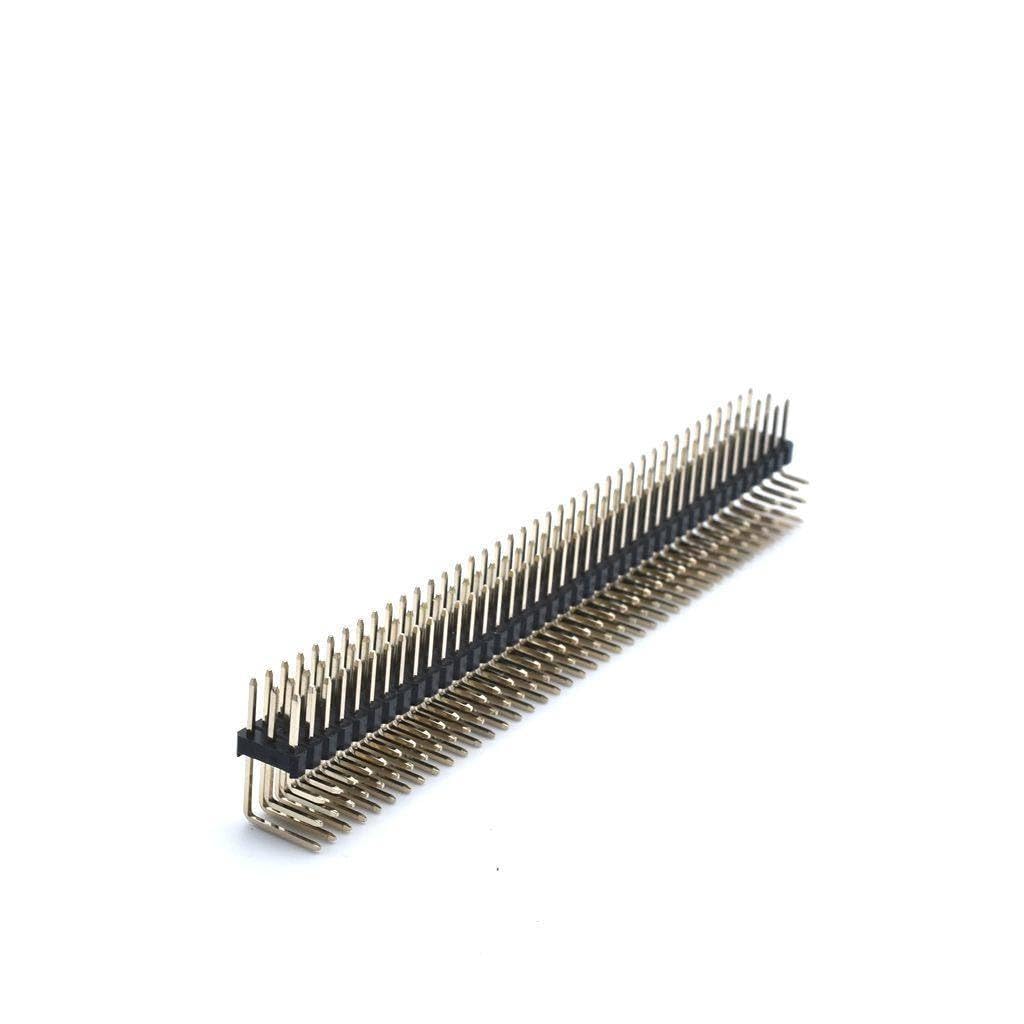 40 Pin Female Header Strip - 1.27mm Pitch, Double Row SMT (10 Pack)