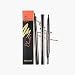 Eyebrow Pencil with Brow Brush Waterproof Automatic Brow Pen,Natural Long-lasting Cosmetic Tool 0.25g Grey -4#