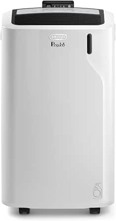 De'Longhi Pinguino PAC EM90K SILENT Aire Acondicionado Portátil 9.800 BTU/h, 2.5 kW, hasta 85m³, Función Deshumidificador y Ventilación