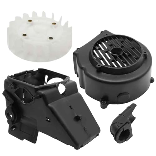 CADUFUELLY Cooling Fan Cover Assembly, Air Director Cooling Fan Cover Assembly, Suitable for Most Chinese Scooter Moped with 4 Stroke GY6 125cc 150cc 152QMI/157QMJ Engine