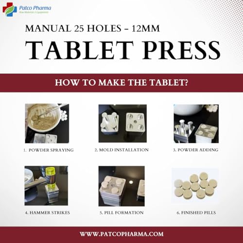 Image of 25 Holes Manual Tablet Press Size (12mm)