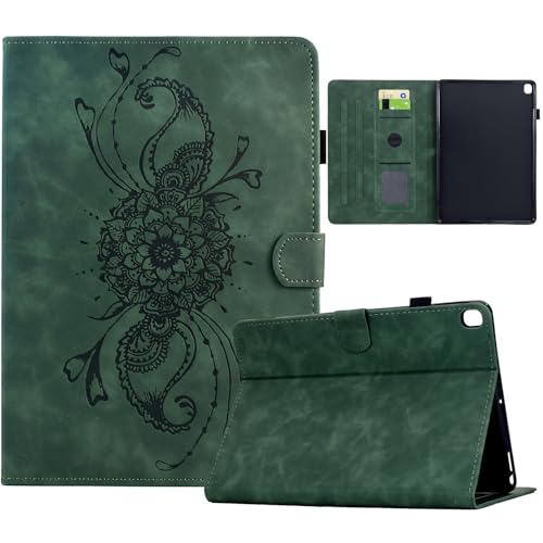Funda para Samsung Galaxy Tab S5e 10.5 (SM-T720 / SM-T725) - Funda de Cuero de Primera Calidad Smart Folio Case con Soporte y Auto-Reposo/Activación - Verde