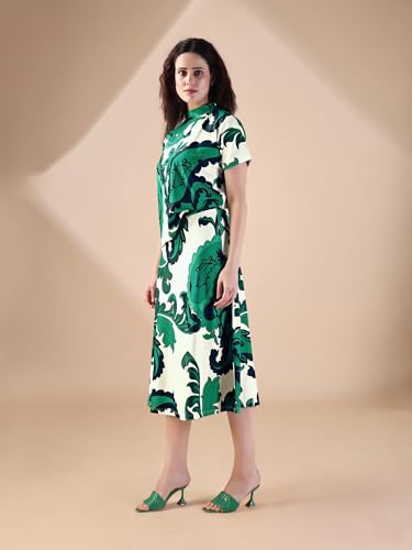 Image of PURVAJA Women's Regular Midi Printed Co-Ords