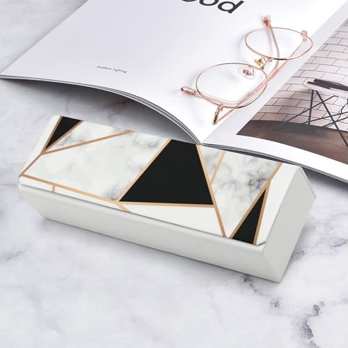 Étui à lunettes marbré noir antichoc pour protéger vos solaires