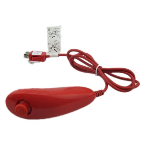 Red Remote Nunchuck Controller Wiimote Motion Plus For Nintendo Wii Silicone