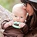 Toofeze Ice Cold Baby Teether Toy Fast Pain Relief All Natural Silicone and Stainless Steel Ages 3 Mos+ (Mint Green)