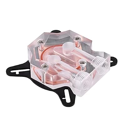 GPU Water Cooling Block with Mount Screws, G1/4 Female Port | Copper Cooling Base | Transparent Acrylic Cover | 40 X 40mm Universal Liquid Cooler Waterblock