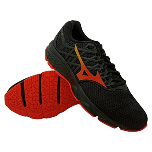 Tênis Mizuno Jet 5 Masculino Preto e Vermelho Tamanho:44;Cor:Preto