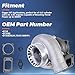 KUIPERAUTO GT3582 GT35 TurboCharger with Gaskets T3 Flange 0.63 Turbine A/R 600HP Universal Turbo Charger Replacement Boost for 2.5L-6.0L Engines