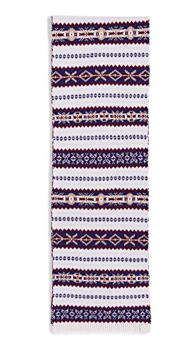 Rag & Bone Women's Fair Isle Scarf, Whtmlti, White, Print, One Size