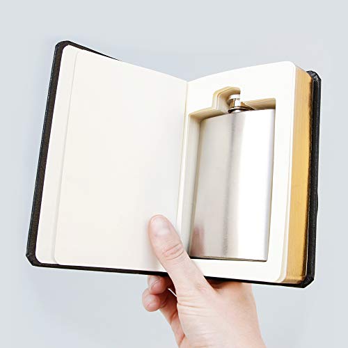 Stainless Steel Secret Hip Flask Disguised in 'The Good Book' - Image 3