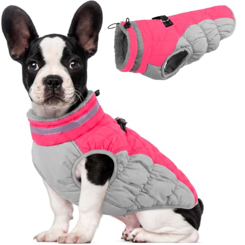Image of Lelepet Dog Coat Warm Dog Winter Coat Waterproof Dogs Jacket with Harness