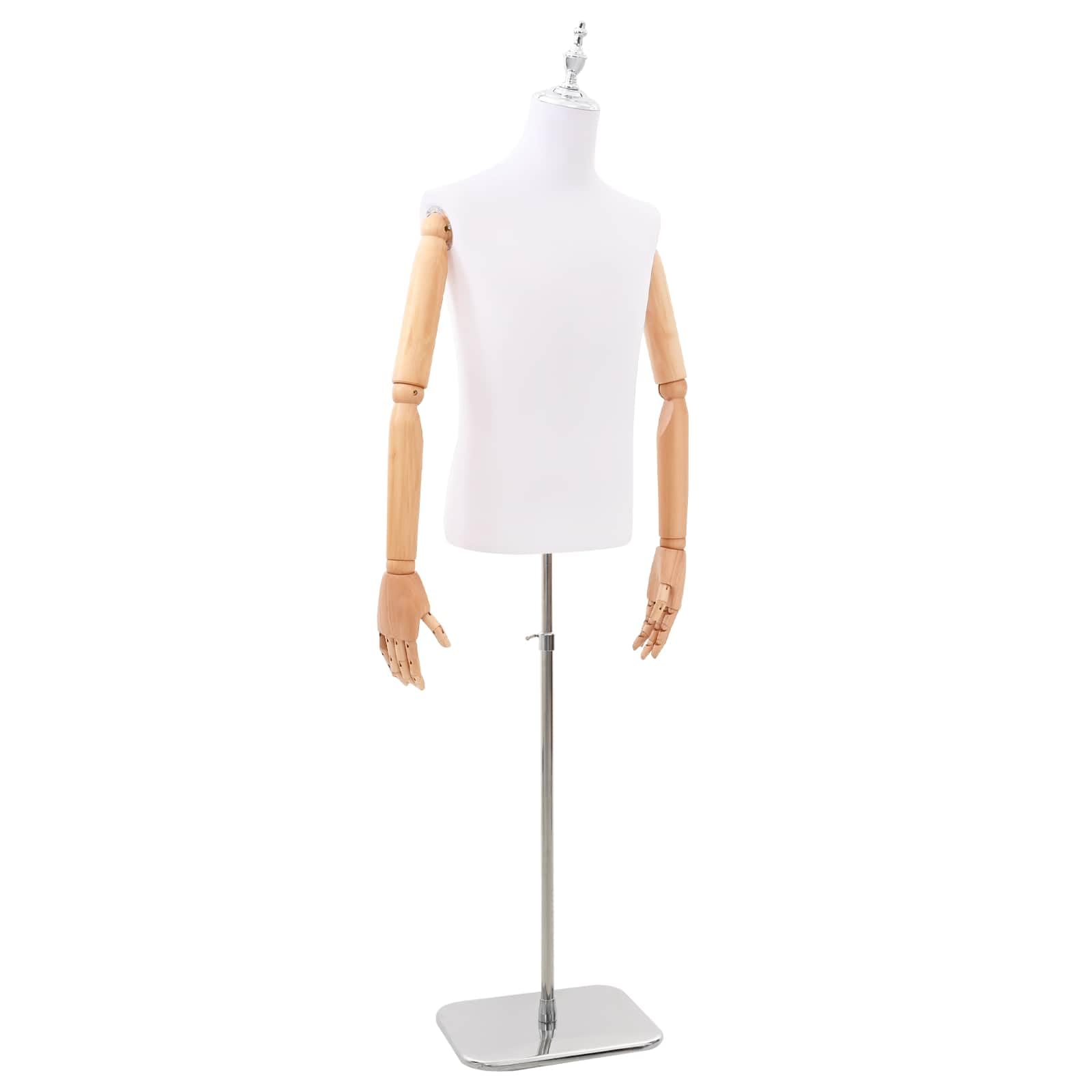 vidaXL Verstellbarer Mannequin 170-218 cm mit Standfuß Männlich PP