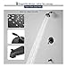 Homelody Single-Handle Tub and Shower Trim Kit(Valve Included),Shower Faucets Sets Complete with 5-Spray Touch-Clean Shower Head Set Matte Black